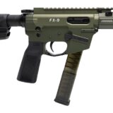 Freedom Ordance FX9P4E-ODG FX9P Elite 9mm Luger 4" Black Nitride Threaded Barrel, OD Green Anodized Aluminum Receiver w/Picatinny Rail, M-LOK Handguard, Black Polymer SB Tactical SBA5 Brace, Black Pol