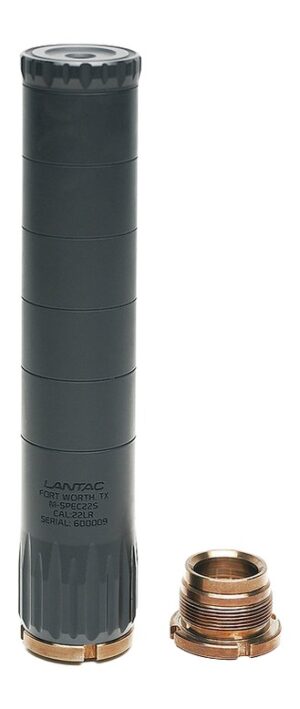 Lantac Usa 01-SUP-MSPEC22S M-Spec 22LR Black Aluminum 1/2"x28