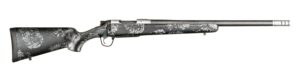 Christensen Arms 801-060077-00 Ridgeline FFT 25 Creedmoor 4+1 20" Carbon Fiber Threaded Barrel, Stainless Steel Drilled & Tapped Receiver, Carbon w/Gray Accents Fixed Carbon Fiber Stock