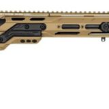 Cadex Inc CDX30LITE6524BR20I2B1N CDX-30 Lite 6.5 Creedmoor 10+1 24" Black DLC Fluted Threaded Barrel, Hybrid Tan Cerakote Receiver w/Picatinny Rail, M-LOK Handguard, Adjustable Folding Hybrid Tan Butt