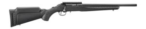 Ruger American 22 LR 10+1 16.10" Satin Blued Threaded Barrel, Satin Blued Alloy Steel Receiver w/Picatinny Rail, Black Adj LOP Synthetic Stock