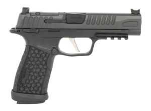 Sig Sauer 365XF9BFOMS P365 Fuse Compact 9mm Luger 17+1 4.30" Black DLC Barrel, Black Nitron Stainless Steel Optic Ready/Serrated Slide, Black Stainless Steel Frame w/Picatinny Rail, Black LXG Grip