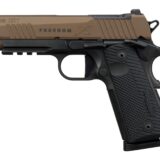 Sig Sauer 1911XCA45FBZXR3P 1911 XSeries Carry 45 ACP 8+1 4.20" Bronze Cerakote w/Freedom Engraving Stainless Steel Optic Ready/Serrated Slide, Matte Black DLC Stainless Steel Frame w/Beavertail & Pica