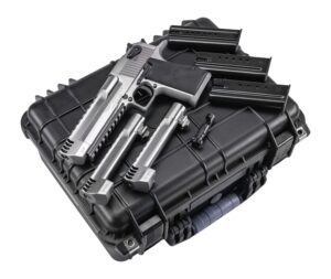Magnum Research DEXIX6SRMB Desert Eagle Mark XIX Component System Full Size 9+1 357 Mag/8+1 44 Mag/7+1 50 AE 6" Integral Muzzle Brake/Picatinny Rail Stainless Steel Barrel, Serrated Slide, Frame w/Be