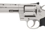 Colt Mfg GRIZZLYSP6RTS Grizzly 357 Mag 6 Shot 6" Stainless Ported Vent Rib Barrel, Stainless Unfluted Cylinder, Stainless Stainless Steel Frame, Black Hogue Overmolded Grip, Exposed Hammer