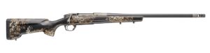 Bergara Rifles BPR38-7PRC Premier Cima Pro 7mm PRC 5+1 22" Carbon Fiber CURE Threaded Barrel, Titanium Cerakote Stainless Steel Drilled & Tapped Receiver, Fixed Carbon Fiber w/Brown & Tan Sponge Accen