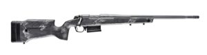 Bergara Rifles B14S7514 B-14 Crest 22 Creedmoor 5+1 20" Sniper Gray Cerakote Fluted Threaded Barrel & Steel Drilled & Tapped Receiver, Fixed Carbon Fiber w/Black & Gray Sponge Accents Stock, Right Han