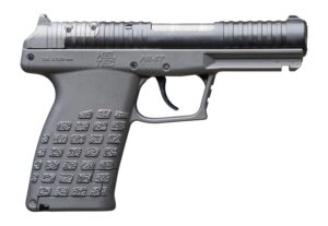 Kel-Tec PR57TNG PR-5.7  Compact Frame 5.7x28mm 20+1 4" Stainless Steel Rotary Barrel, Black Optic Ready/Serrated Slide, Tungsten Gray Frame & Textured Grip