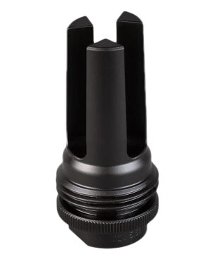 SilencerCo AC1561 ASR Flash Hider Black Steel with 13.5x1 LH tpi Threads for 9mm
