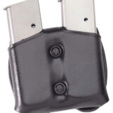 Galco CDM26B CDM Mag Carrier Double Black Leather Belt Loop Belts 1.50-1.75" Wide Compatible w/ Sig P220 Carry Ambidextrous Hand