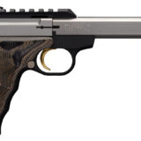 Browning 051531490 Buck Mark Plus 22 LR 10+1 5.50" Slab Side Barrel, Stainless Optic Ready/Serrated Steel Slide, Matte Black Aluminum Frame & Black Laminate UDX Grips