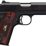 Browning 051852490 1911 Black Label Medallion Compact 22 LR 10+1, 3.63" Target Crown Barrel, Matte Black Serrated Slide & Aluminum Frame w/Beavertail
