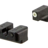 TruGlo TG231S2W Tritium Pro  Black | Green Tritium White Outline Front Sight Green Tritium Rear Sight