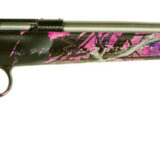 Crickett KSA2167 Youth 22 LR 1rd 16.12" Stainless Steel Barrel, Fixed Front/Adjustable Rear Peep Sights, Hydro Dipped Muddy Girl Synthetic Stock w/11.5" LOP, Rebounding Firing Pin Safety