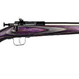 Crickett KSA2228 Youth 22 LR 1rd 16.12" Stainless Steel Barrel, Fixed Front/Adjustable Rear Peep Sights, Purple Laminate Stock w/11.5" LOP, Rebounding Firing Pin Safety