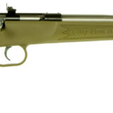 Crickett KSA2243 My First Rifle Youth 22 LR 1rd 16.13" Stainless Steel Barrel, Blued Drilled & Tapped Receiver, Desert Tan w/Webbing Fixed Synthetic Stock, Right Hand