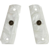 Pachmayr 62001 Custom Grip White Simulated Pearl Panels for 1911 with Ambidextrous Safety
