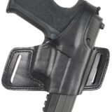 Bianchi 15706 Black Widow  OWB Size 01 Black Leather Belt Slide Fits S&W J Frame Fits Taurus 85 Fits Charter Arms Undercover Right Hand