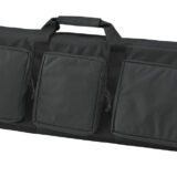 US PeaceKeeper P30049 3-Gun Case Water Resistant Black 600D Polyester w/ 3 Padded Pockets Zippered Handgun Case Webbing System & Thick Padding