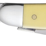 Case 00035 Stockman Medium 2.57"/1.88"/1.71" Folding Clip/Sheepsfoot/Spey Plain Tumble Polish Chrome Vanadium Steel Blade/Yellow Synthetic Handle