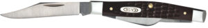 Case 00081 Stockman  Small 2"/1.5"/1.49" Folding Clip/Sheepfoot/Pen Plain As-Ground Stainless Steel Blade/ Brown Jigged Synthetic Handle