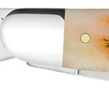 Case 00128 Stockman Medium 2.92"/2.15"/1.90" Folding Clip/Sheepsfoot/Spey Plain Mirror Polished Tru-Sharp SS Blade/Peach Seed Jigged Amber Bone Handle
