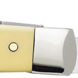 Case 00029 Trapper Mini 2.70"/2.75" Folding Clip Point/Spey Plain Tumble Polish Chrome Vanadium Steel Blade/Smooth Yellow Synthetic Handle
