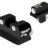 Trijicon 600145 Bright & Tough Night Sights Green/Tritium White Outline Front Sight-Green/Tritium White Outline Rear Sight Colt 1911 0.055 Tang