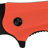 Kershaw 8650 Barricade  3.50" Folding Drop Point Plain Black Oxide 8Cr13MoV SS Blade Orange Glass-Filled Nylon Handle Features Glass Breaker Includes Pocket Clip