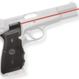 Crimson Trace 011170 Lasergrips Fits Browning Hi-Power, Red Laser 633nM Wavelength 5mW Output, Black Polymer