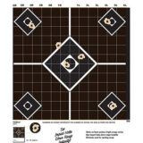 Champion Targets 45804 VisiShot 5-Diamond Paper Hanging Pistol/Rifle 13" x 18" Black/White 10 Pack