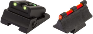 TruGlo TG961M Slug Gun Series Black | Red Fiber Optic Front Sight Green Fiber Optic Rear