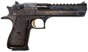 Magnum Research DE50CH Desert Eagle Mark XIX 50 AE 6" 7+1 Color Case Hardened Carbon Steel with Clear Cerakote Frame & Slide Walnut with Engraved Desert Eagle Logo Grip
