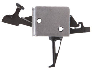 CMC Triggers 93504 Drop-In Two-Stage Flat Trigger w/ 2-4 lbs Draw Weight & Black/Silver Finish