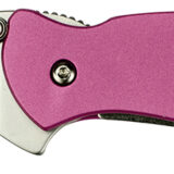 Kershaw 1600PINK Chive 1.90" Folding Drop Point Plain Bead Blasted 420HC SS Blade Pink Anodized Aluminum Handle Includes Pocket Clip