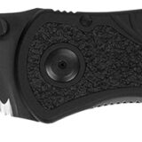 Kershaw 1670BLKST Blur  3.40" Folding Drop Point w/Recurve Part Serrated Black DLC 14C28N Steel Blade Black Anodized Aluminum Handle Includes Pocket Clip