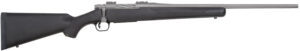Mossberg 28007 Patriot Full Size 308 Win 5+1 22" Stainless Cerakote Fluted Barrel, Stainless Cerakote Receiver Drilled & Tapped, Black Fixed Synthetic Stock, Right Hand