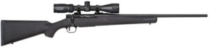 Mossberg 28001 Patriot 6.5 Creedmoor Caliber with 5+1 Capacity, 22" Fluted Barrel, Matte Blued Metal Finish & Black Synthetic Stock Right Hand (Full Size) Includes Vortex Crossfire II 3-9x40mm Scope