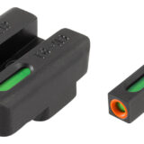 TruGlo TG13WA2PC TFX Pro Black | Green Tritium & Fiber Optic Orange Outline Front Sight Green Tritium & Fiber Optic Rear Sight
