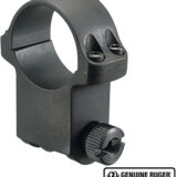 Ruger 90280 6BHM Scope Ring Matte Black 1" Extra High