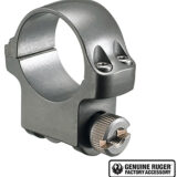 Ruger 90294 4KTG Scope Ring Silver 1" Medium