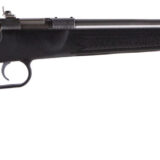 Crickett KSA2295 Youth 22 WMR 1rd 16.12" Blued Barrel & Receiver, Fixed Front/Adjustable Rear Peep Sights, Black Synthetic Stock w/11.5" LOP, Rebounding Firing Pin Safety