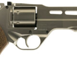 Chiappa Firearms 340223 Rhino 50DS Medium Frame 357 Mag 6 Shot, 5" Nickel-Plated Steel Vent Rib Barrel & Cylinder, Nickel-Plated Aluminum Frame, Walnut Grip, Exposed Hammer