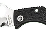 Spyderco LBKS3 Ladybug 3  1.94" Folding Modified Clip Point Serrated VG-10 SS Blade Black FRN Handle