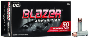CCI 3519 Blazer Handgun 38Special +P 158gr Total Metal Jacket 50 Per Box/20 Case