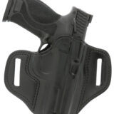 Galco CM224B Combat Master  OWB Black Leather Belt Slide Compatible w/Ruger Security-9/Glock 17/Glock 22 Gen2-5 Belt 1.75" Wide Right Hand