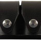 HKS 203PLBN SpeedLoader Case Double Black Large Hytrel Belt Loop Fits S&W/Ruger/Colt/Taurus/Dan Wesson Belts 2.25" Wide