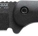 Ka-Bar BK16 Becker  4.38" Fixed Drop Point Plain Black 1095 Cro-Van Blade, Black Ultramid Handle, Includes Sheath