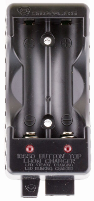 Streamlight 22100 Battery Charger Dual Channel Black 18650 Li-ion Rechargeable Battery