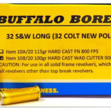 Buffalo Bore Ammunition 3G20 Buffalo-Barnes Strictly Business 45Colt +P 225gr Barnes VOR-TX XPB Lead Free 20 Per Box/12 Case